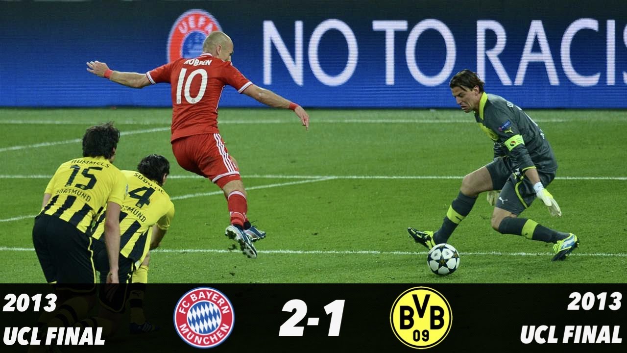 Bayern Munich 2 1 Borussia Dortmund Ucl Final 13 Youtube