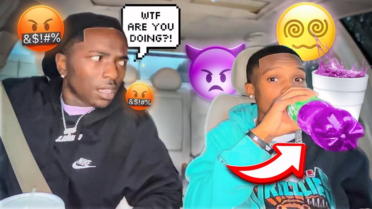 Fake Lean Rapper Drinking Fake “LEAN” InFront Of @coryboy To See His Reaction… - YouTube