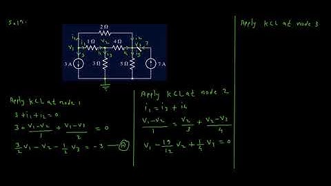 Nodal Analysis of Electric Circuits Example 8 | Electrical Engineering