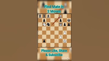 || Mate in 2||#shorts #chess  #checkmate #learnchess  #tactics   #chessforbeginners#checkmatetricks