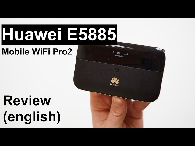 Review: Huawei E5885 Mobile WiFi Pro2 (english) - YouTube