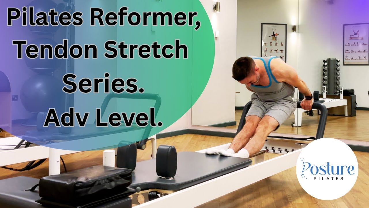 Пилатес Реформер, серия упражнений на растяжку сухожилий.