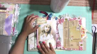Finished Vintage Style Junk Journal Flip-Through - YouTube