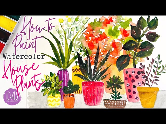 DIY Kit Watercolor Hanging Plant Painting Tutorial for Adults -  Hong  Kong