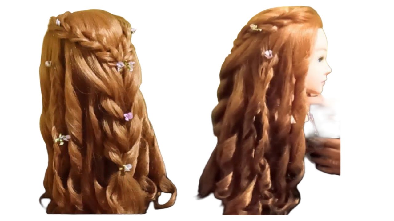 Hairstyle for girls for wedding open hair। @neha78sah