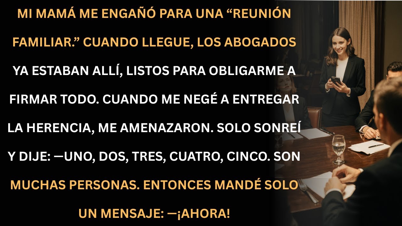 Mi mamá me tendió una trampa familiar… y envié un mensaje que cambió todo.