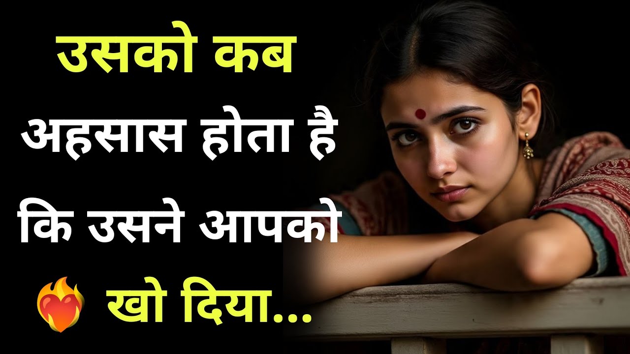 उसको कब एहसास होता है कि उसने आपको खो दिया | Relationship Psychology Hindi