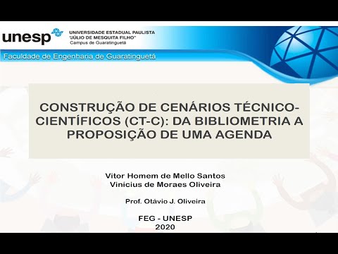 Construção de Cenários Técnico-Científicos (CT-C): da Bibliometria a proposição de uma Agenda