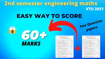 How to score good marks in VTU exam | how to pass 2nd semester engineering maths | VTU M2