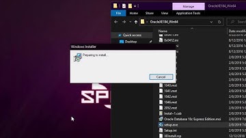 Oracle Database 18c Express Edition for Windows 10 Installation (2021)