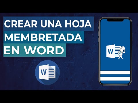 Cómo HACER o Crear una HOJA MEMBRETADA en Word