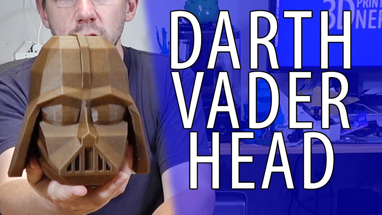 3D Printing a Proto Pasta Aromatic Pine Darth Vader Head