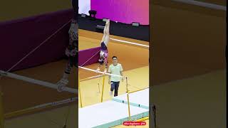 Aiko Sugihara From Japan Uneven Bars Womens Qualification 2025 Fig Agwc Jakarta,