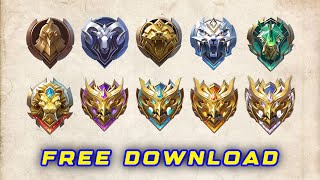 TIER LOGO REVAMP TERBARU PNG MOBILE LEGEND 2023 GRATIS DOWNLOAD