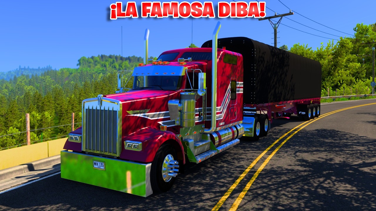 ¡Descendiendo con la FAMOSA DIBA A PURO FRENO MOTOR CON 36 TONELADAS! | American Truck Simulator