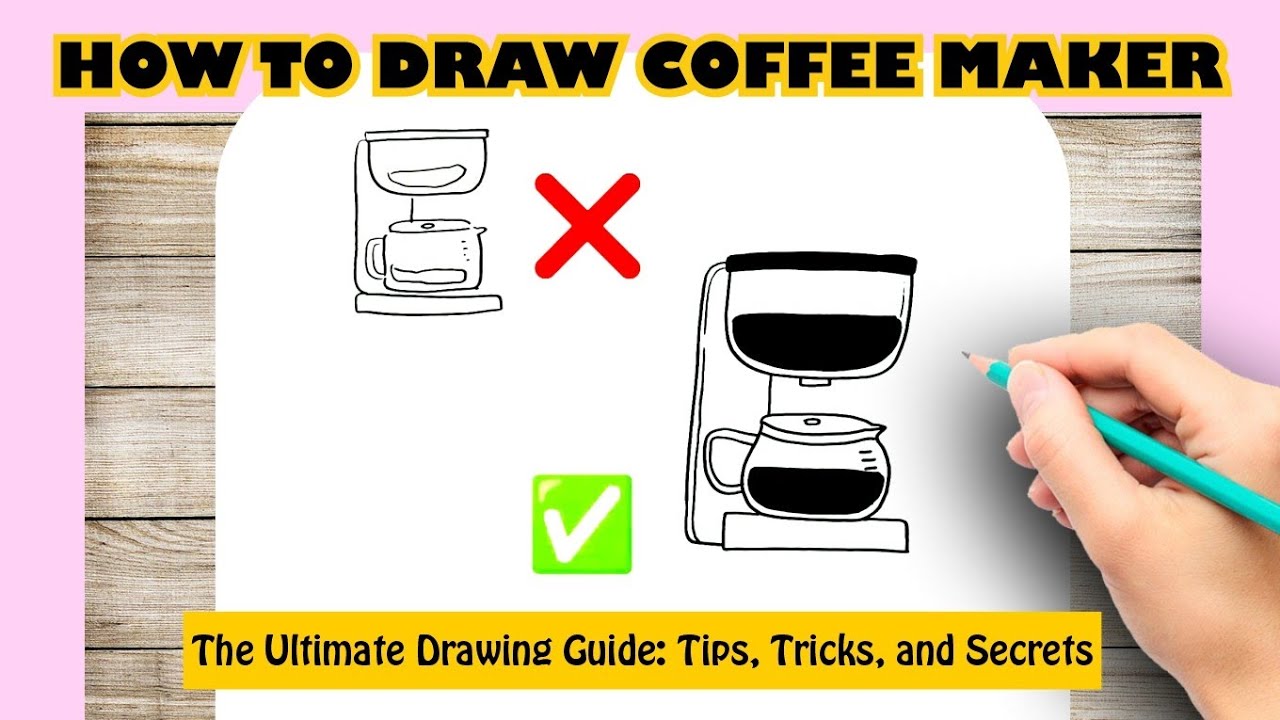 How to draw COFFEE MAKER Easy YouTube