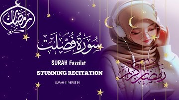 🥰  Surah Fussilat (Ha Mim As-Sajdah) - Heart touching Quran سورة فصلت ❤‍🩹 |
