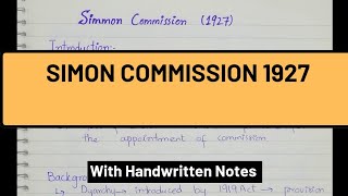 Simon Commission 1927Recommendations Of Simon Commission Pre Partition History