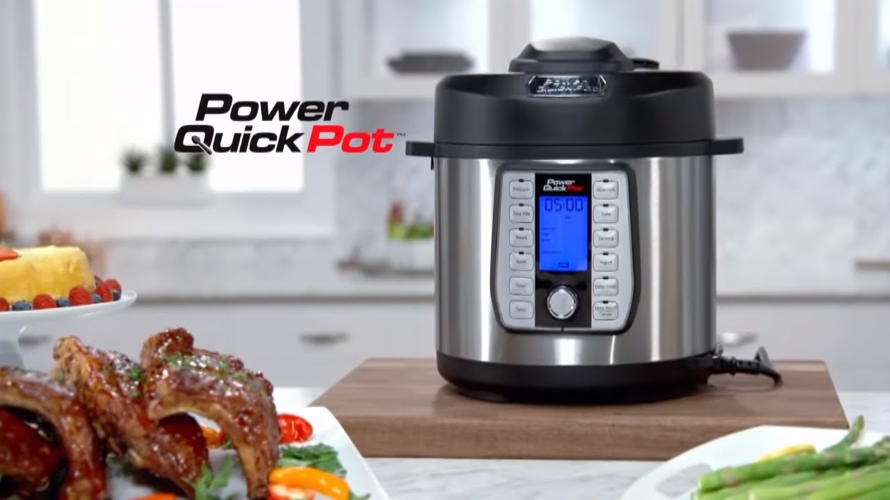 Power Quick Pot 6 Quart Pressure Cooker 1200w 8 In 1 Multicooker