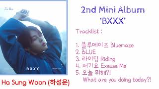 Ha Sung Woon (하성운) – 2nd Mini Album ‘BXXX’ [Full Tracklist]