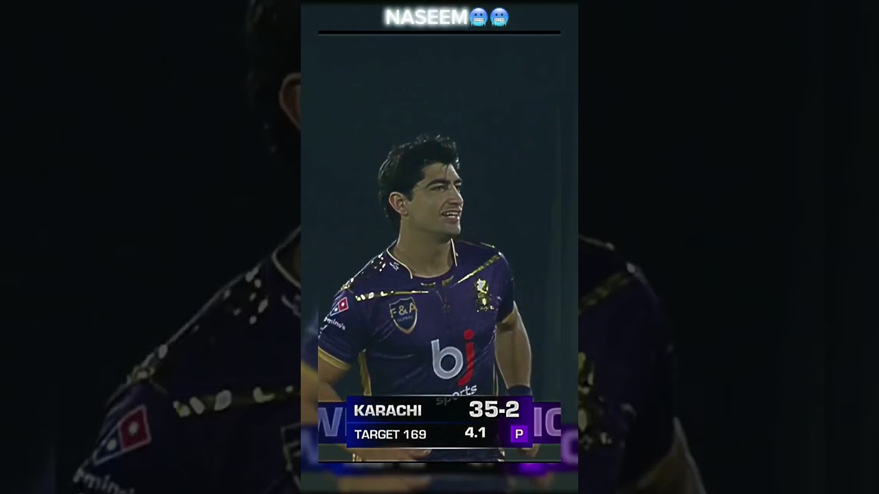 NASEEM DESTROY STUMPS 🥵🥵