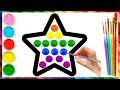 How to draw Star POP IT ⭐️🌈 | Drawing a picture star POP IT/best star children