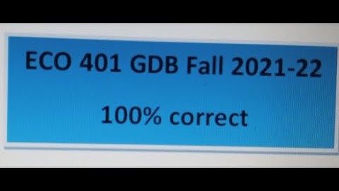 ECO401 GDB solution||ECO 401gdb