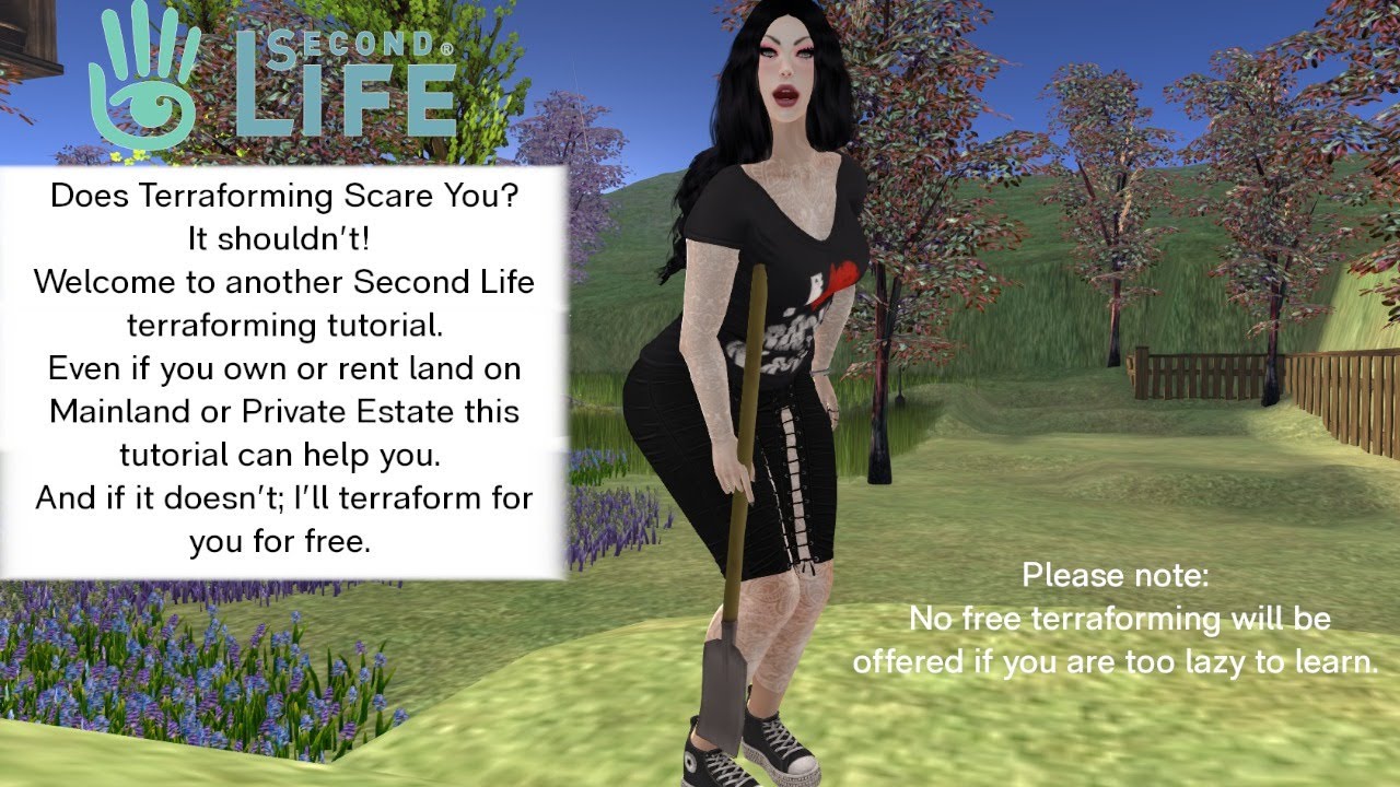 Second Life LIVE Build Stream: 🔨 Terraforming Tutorial 2020