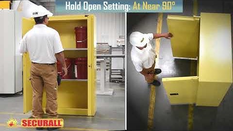 How to Operate a SECURALL 300-Series Self-Closing Safety Cabinet.