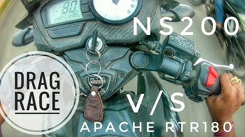 Pulsar NS200 Vs Apache RTR 180 (DRAG RACE) (Head to Head) | Bareilly Vlogger