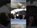 Unique Split Screen! B737-200 landing in Meadowbank Mine Gravel Strip! [AirClips] #shorts