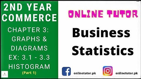 Second Year Commerce | Statistics | Ch 3: Graphs and Diagrams (Part1) in Urdu | What is Histogram |