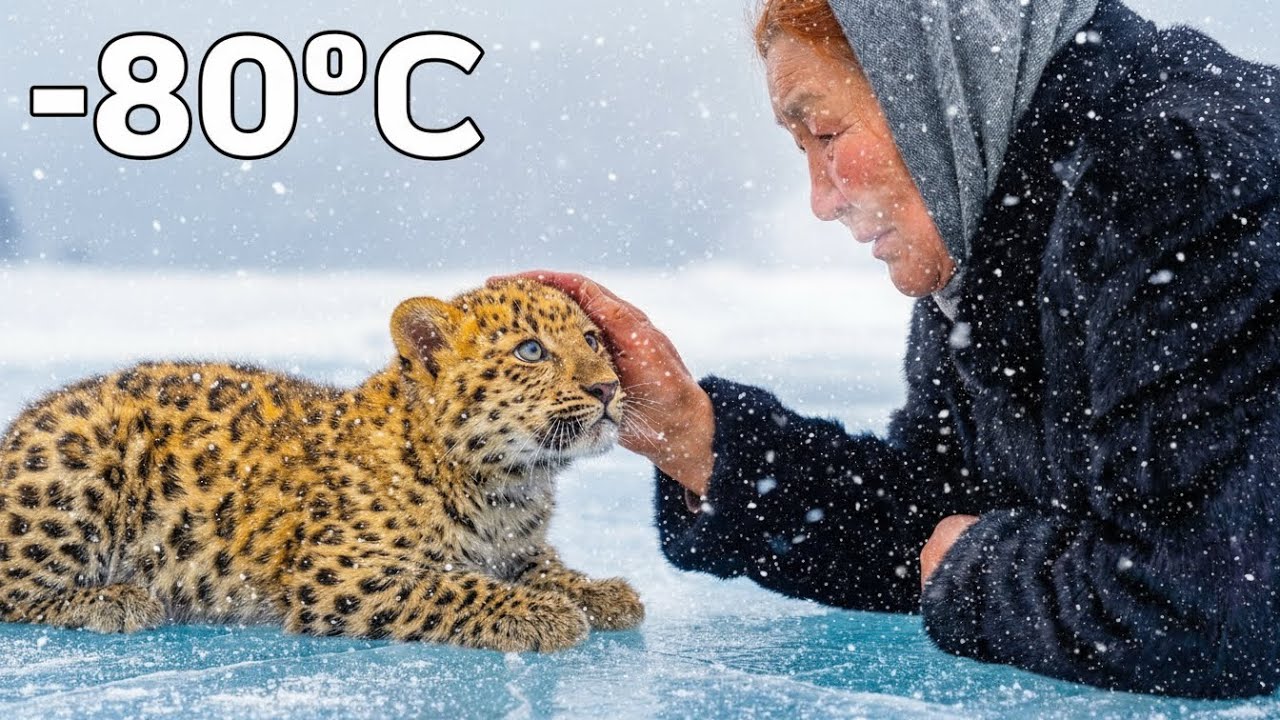 🐆 -80°C Siberia Survival: She Saved a Baby Amur Leopard from a Frozen Lake