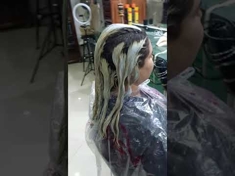 صبغة الشعر من الأسود إلى الاشقر 1