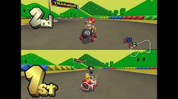 SNES Mario Circuit 1 VS Mode Gameplay - Custom Track