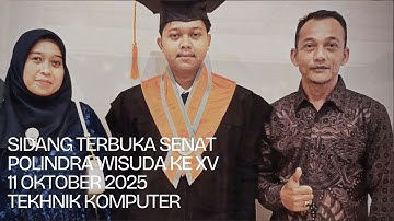 Sidang terbuka senat polindra ke XV 2025 @AyahEs 