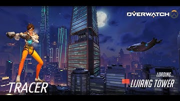 Overwatch - Lijiang Tower Tracer Gameplay