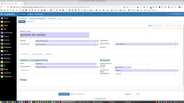 Odoo ERP - Cálculo de Nómina. Recursos Humanos