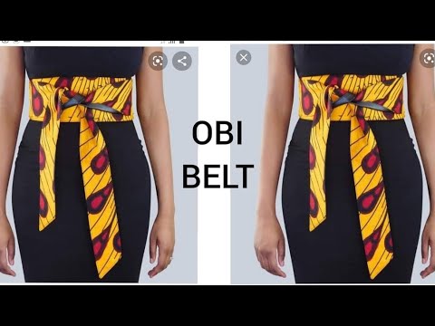 HOW TO MAKE OBI BELT {Easiest Method} 