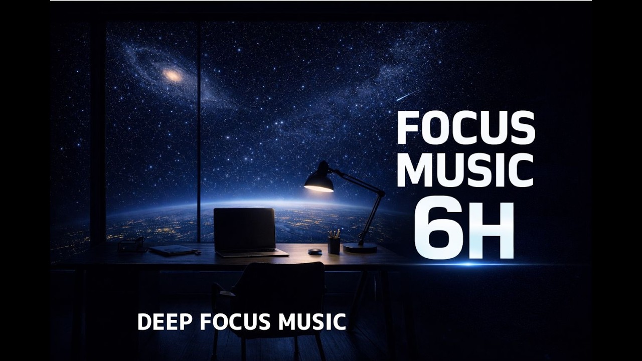6 Hour Deep Focus Music | Study Music, Work Music, Alpha Brain Waves