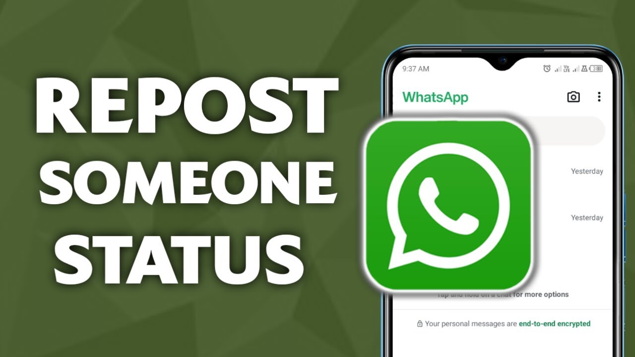 How To Repost Status On Whatsapp! 2025 New Update - YouTube