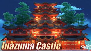 Inazuma Castle | Floating Furnishing | Serenitea Pot Tutorial | Genshin Impact