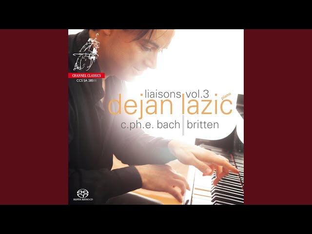 Bach CPE - Sonate pour clavier Wq 69 : Finale : Dejan Lazic