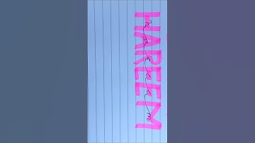 HAREEM🥹❤️ | What should I write next comment your name #calligraphy #art #shorts