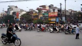 Crazy Intersection in Hanoi, Vietnam