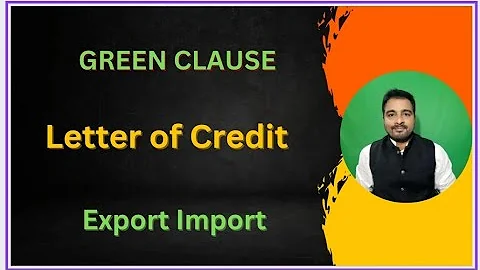 Green Clause Lc / Green Clause Letter of Credit