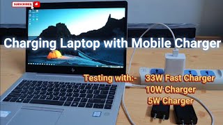 ⚡🔋   How to Charge Laptop with Mobile Charger | How to charge Laptop without charger   🔋⚡