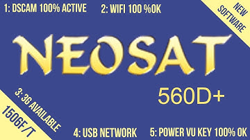NEOSAT 560D+ HD RECEIVER AUTO ROLL POWERVU KEY NEW SOFTWARE || Usama Tech