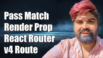 How to Pass Match in Render Prop with React Router v4 Route Component