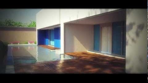 3D studio Max - Modern exterior villa Part 4
